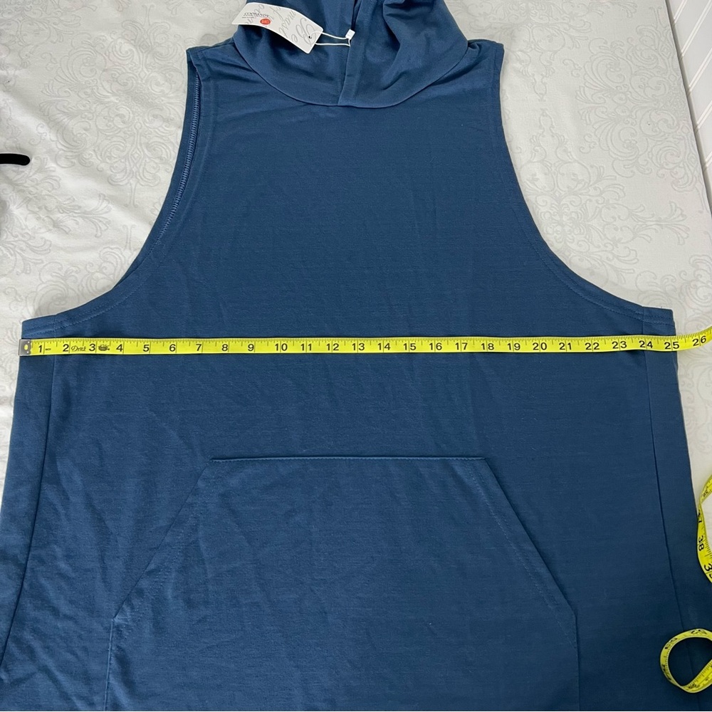 NWT Coofandy Workout Bodybuilding Muscle Sleeveless Hooded Tank Top Size XXL - Picture 8 of 10
